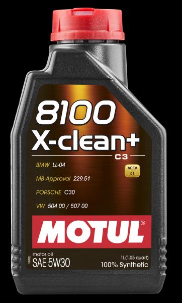 Ulei de motor MOTUL 8100 X-CLEAN+ 5W-30, 1 Litru